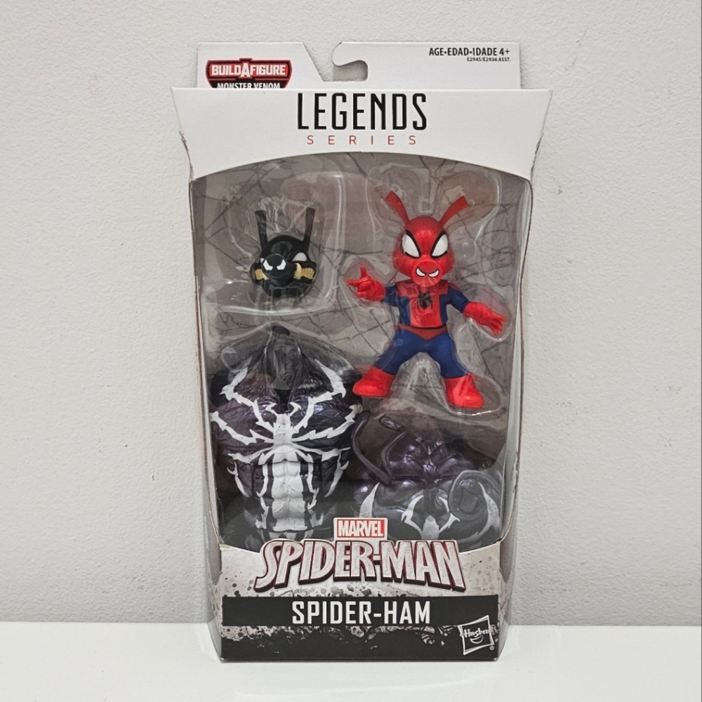 Marvel Legends Spider Ham (Spiderman) Monatwr Venom BAF 6" action figure